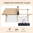 thumbnail image 4 of Camping Table Portable Table Folding Table with Carry Bag 4-6 Person Table for Camping Outdoor Picnic, 4 of 14