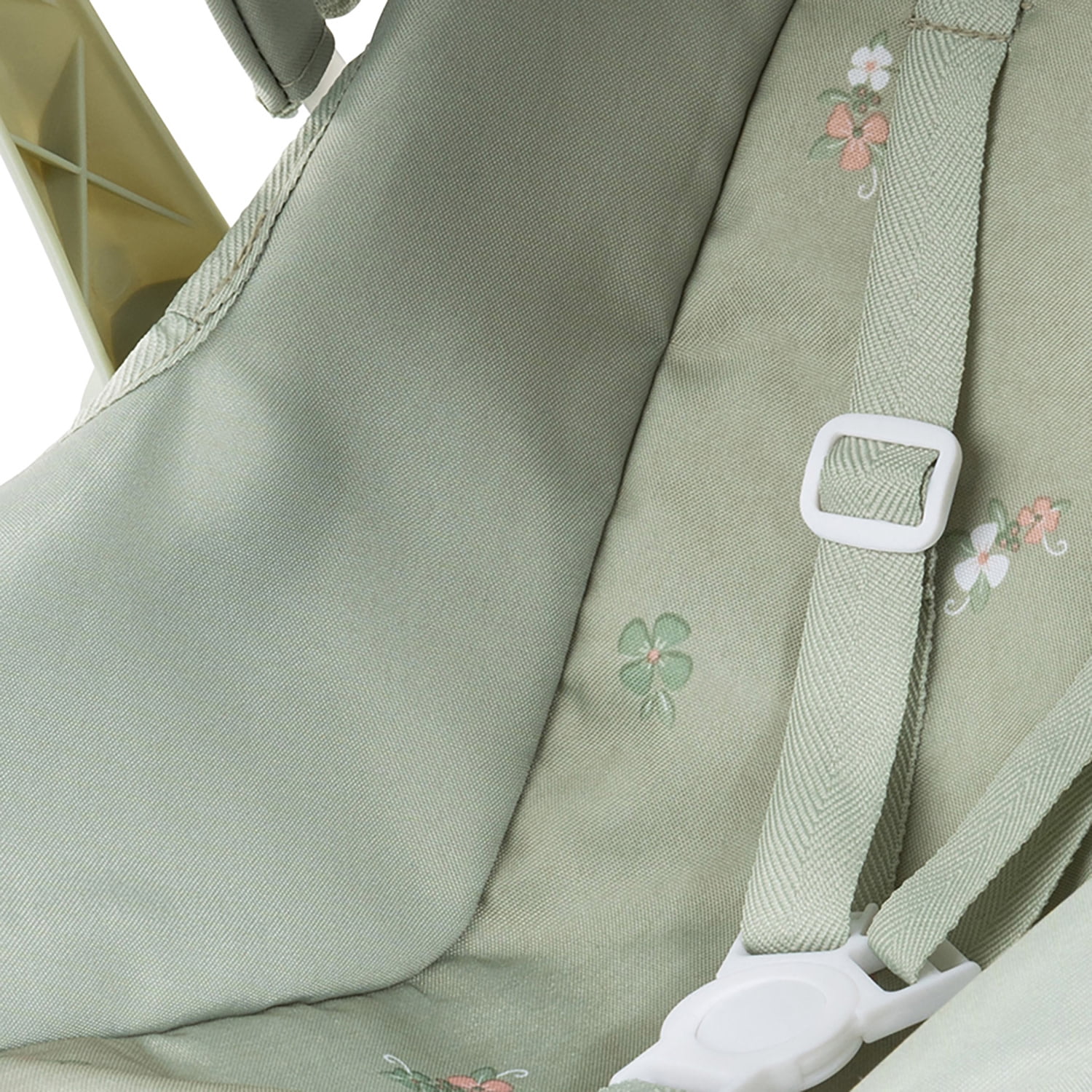 Bayer Design: Doll Deluxe Car Seat - Green-Flowers - Portable Carrier, Sunshade, Use As Rocker, Travel Roleplay, Toy Accessory Fits 18" Dolls, Kids 3+