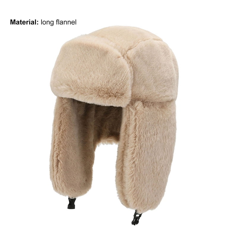 Men Ski Hat Winter Trapper Hats Warm Russian Hunting Plus  display picture 2