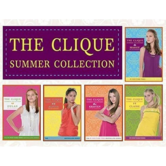 Pre-Owned The Clique Summer Collection 5 Book Set Paperback