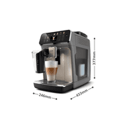 (Open Box) Philips 5500 Fully Automatic Espresso Machine - LatteGo Milk System, 20 Coffee Varieties, Intuitive Touch Display, SilentBrew, Ceramic Grinder, AquaClean Filter