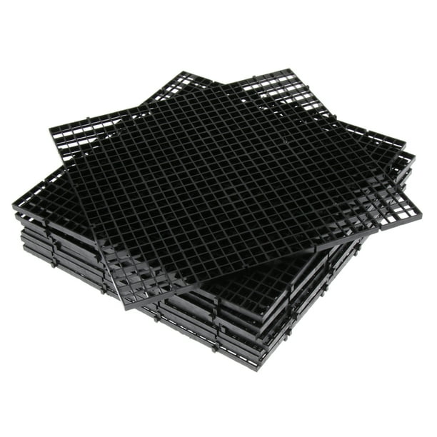 10 Uds acuario placa de aislamiento divisor filtro patition tablero red Negro Yuyangstore Placa de aislamiento del tanque de peces
