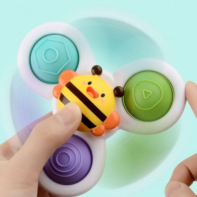 Fidget Finger Hand Spinner Suction Cup Spinner Top Toy Baby Toys Safe  Interest