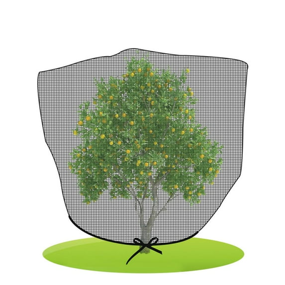 Agfabric Black Bird Netting Insect Barrier Netting with Temperature Cooling Down, Garden Plant Cover, in-Shape Bag with Rope