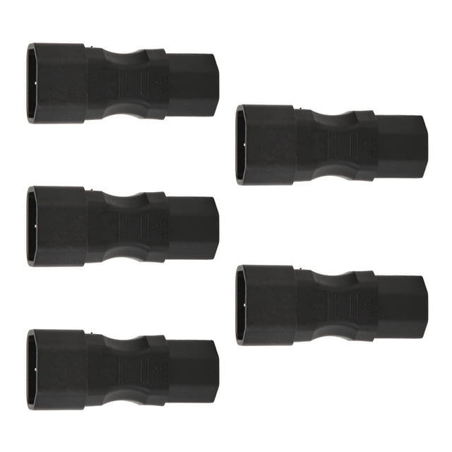 IEC320 C14 To IEC320 C15 Adapter, 10A 250V 2.5A 250V Power Supply Adapter Stable Contact Standard Interface 5PCS For UPS Socket