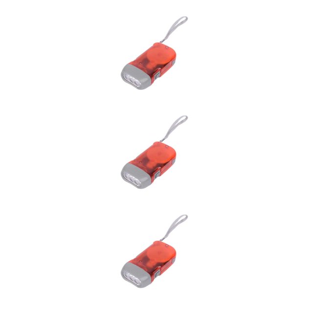Soidarity Linterna de prensa Antorcha de cuerda Mano de obra fina Bombillas LED Tamaño compacto Equipo de senderismo portátil Funcionamiento Type1 NO1