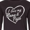 thumbnail image 4 of Inktastic I Love My Nana and Papa in White Chalk Heart Long Sleeve Youth T-Shirt, 4 of 5