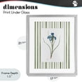 thumbnail image 3 of Stupell Industries Traditional Spring Iris And Stripes Gray Framed Print Under Glass, 17 x 21, by Nan, 3 of 7