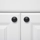 thumbnail image 4 of 12 piezas Boutons De Porte Tiroir Armoire Noir 30mm Poigne De Meubles En Alliage D'aluminium Avec Vis, 4 of 5