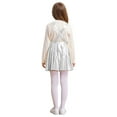 thumbnail image 3 of RUNQHUI Robe Évasée pour Filles Fête d'Anniversaire Robe à Bretelles Jupe Plissée Vêtements de Carnaval Argent 14, 3 of 6