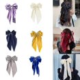 thumbnail image 2 of Bow Hair Clip Women Large Bowknot Stain Hairpin Barrettes Girls Solid Color, 2 of 5
