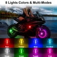 thumbnail image 3 of Luces estroboscópicas LED inalámbricas LYCARESUN, 8 colores, recargables por USB, 3 of 7