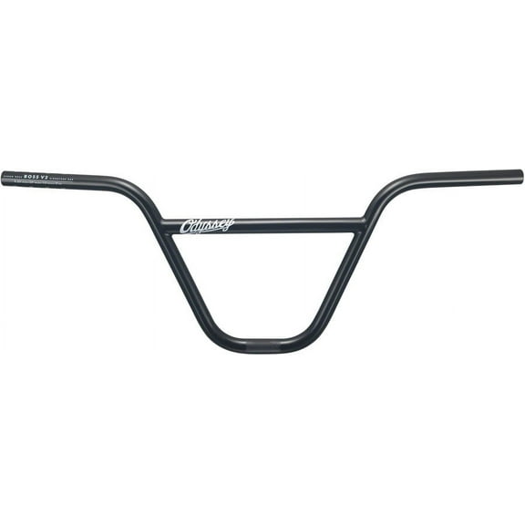 Odyssey Aaron Ross Boss BMX Handlebar 22.2mm Clamp 9.125 Rise 12 Back Blk Steel