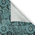 thumbnail image 6 of Ambesonne Ethnic Grommet Curtain, Paisley Motifs Flowers, 50" x 63", Sea Green Green, 6 of 6