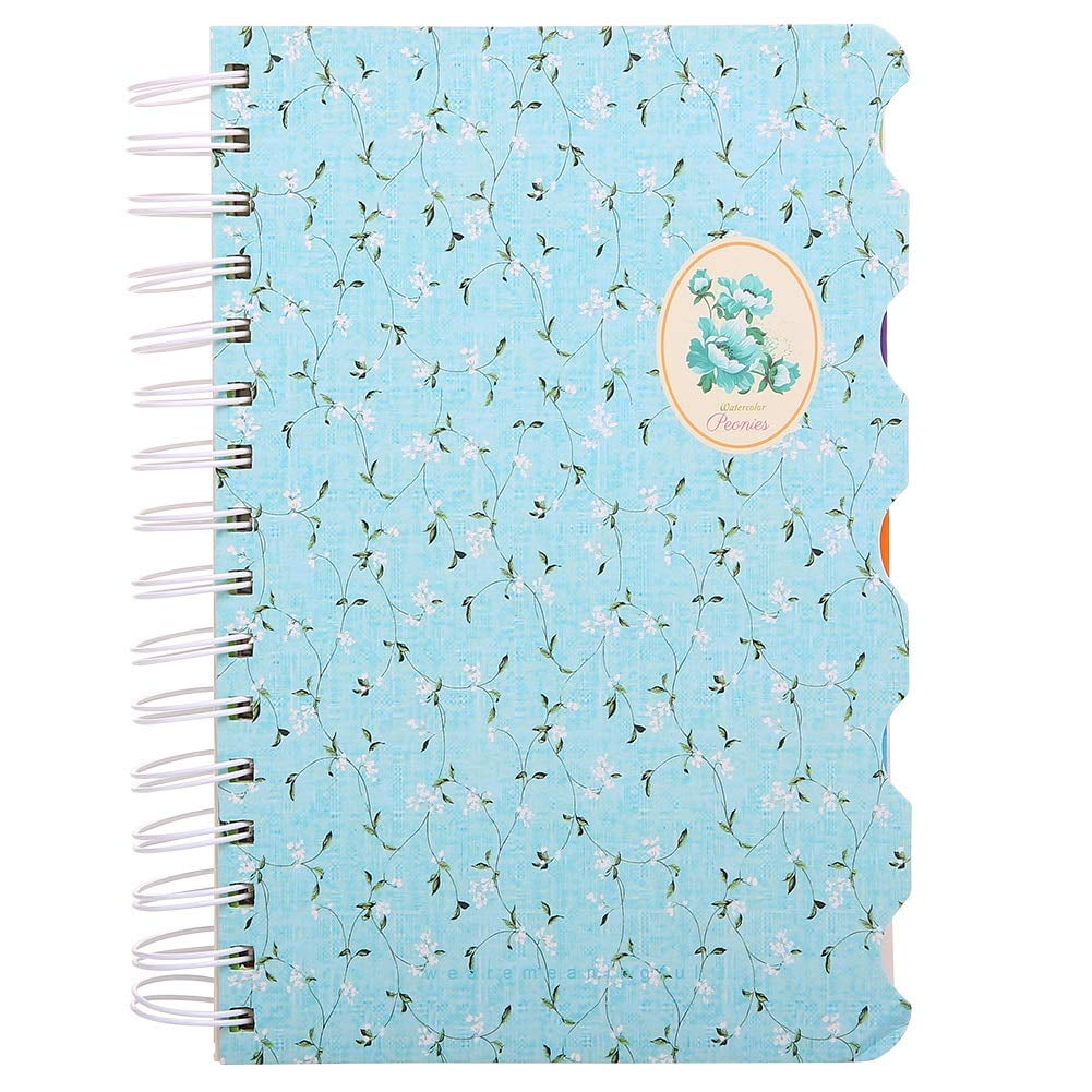 160 Pages Thick Paper Ocean Blue Marble Huamxe Lined Journal Notebook Medium 5.7 x 8.4 in Cute Aesthetic A5 College Ruled Notebook for Journaling Writing Work Office School Women Men Hardcover
