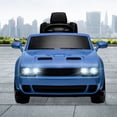 thumbnail image 6 of Licensed Dodge Challenger Kids Electric Car 12V Ride On Car Battery Powered Electric Vehicles with Remote Control, LED Lights, Bluetooth, MP3 for Boys Girls, 6 of 8
