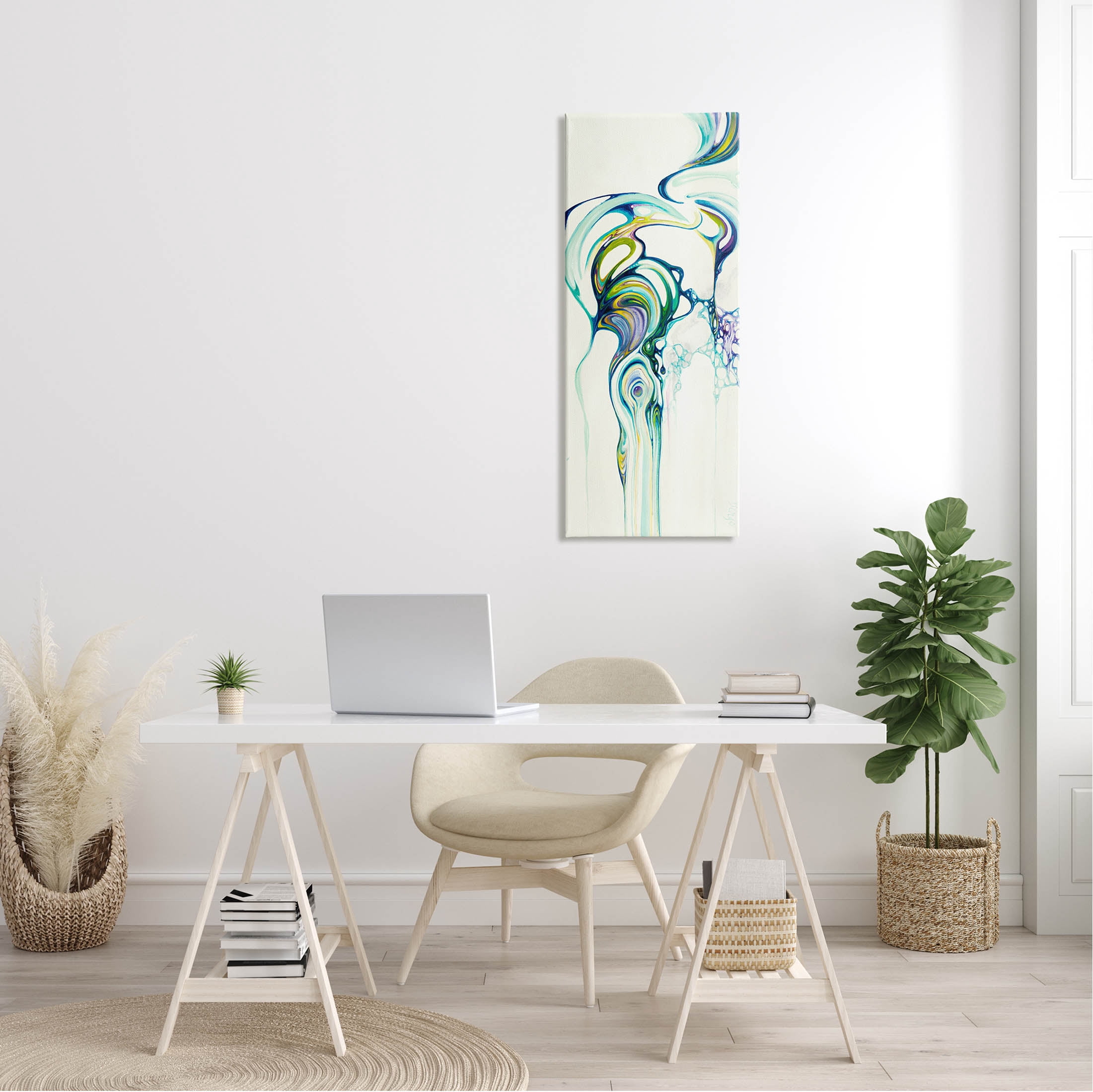 Stupell Industries Abstract Swirl Composition Graphic Art Gallery Wrapped Canvas Print Wall Art, Design by Dina D'Argo