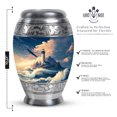 thumbnail image 2 of Light House Cremation Urn For Adult Ashes, Large Urns For Men Adult Male, Blue Keepsake Urn, Orange Little For Ashes Set Of 4, Memorial Keepsake Urns For Mother And Father10&3 Inch, 2 of 7
