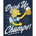 thumbnail image 2 of Men's The Simpsons Drink Up, Champs Long Sleeve Shirt Navy Blue Small, 2 of 4