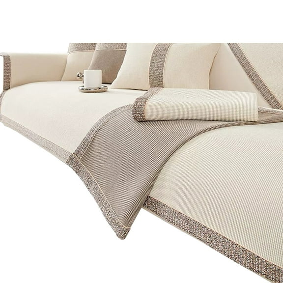 KCAHPAN NonSlip Sofa Pad Timelessly Couch Cover Slipcovers for Pet Friendly Homes