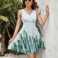 thumbnail image 3 of Cactus Women's Tank Dress V Neck Sleeveless Summer Sundress, 3 of 7