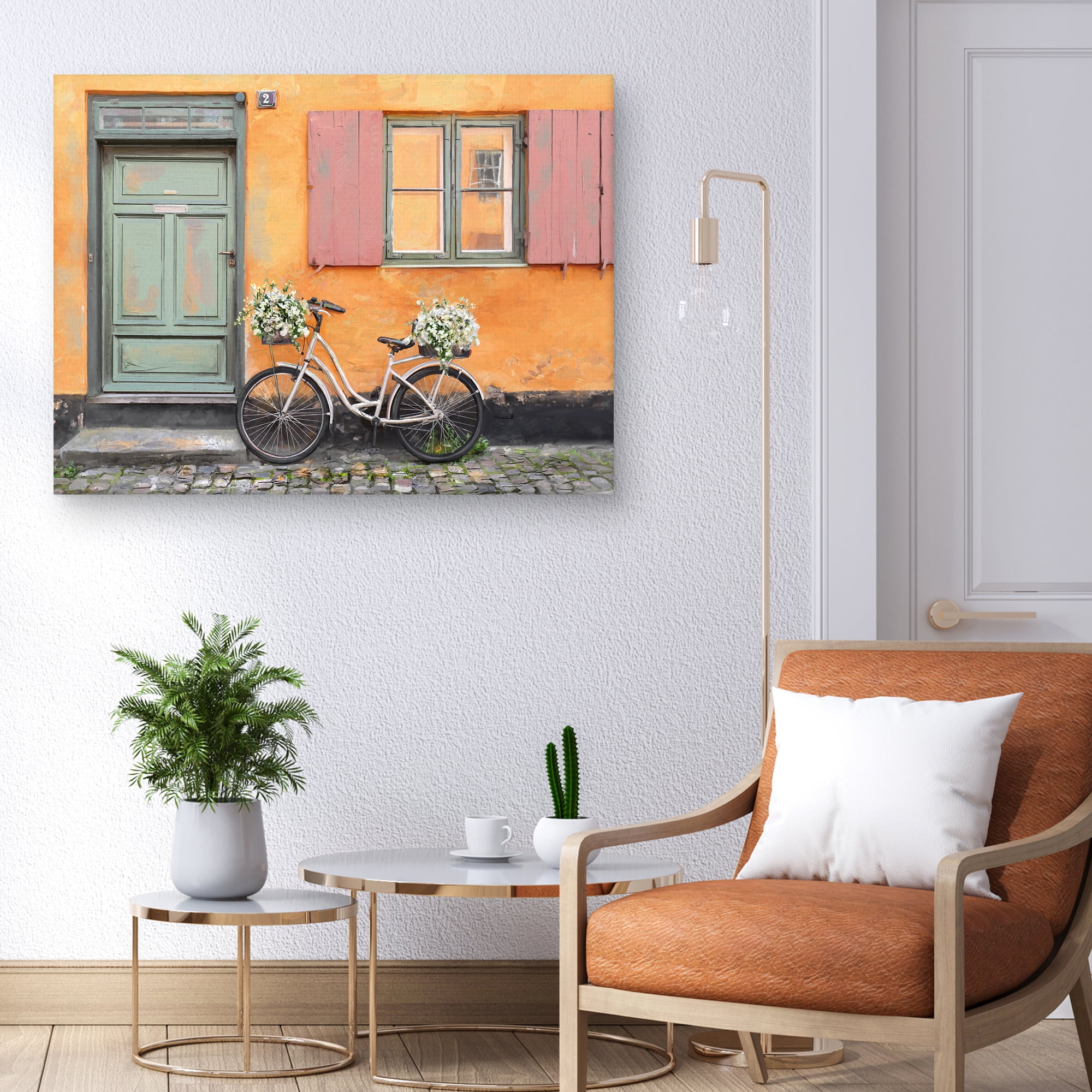 Paniers a Fleurs by Studio Arts Canvas Art Print