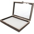 thumbnail image 4 of XIBUFE 2026 New Shadow Box Frame 9X12 Shadow Box Display Case with Linen Back Memorabilia Awards Medals Photos Memory Box Rustic Carbonized Wood,For Home,Office,Wall,Desk, 4 of 6