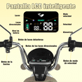 thumbnail image 4 of Motobici Electrica Honey whale U3 Pro Amarillo, 4 of 8