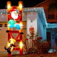thumbnail image 1 of Decoración navideña inflable para exteriores, acogedor perro de Papá Noel de 9 pies, 1 of 7