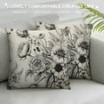 thumbnail image 3 of COMIO  Throw Pillow Covers Vintage Floral with Victorian Bouquet of Flowers on Garden Roses Tulips Delphinium Petunia Cushion Pillow Case, 3 of 5