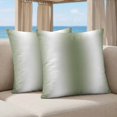 thumbnail image 5 of Pillow Covers 18x18 Set of 2, Green White Ombre Square Throw Pillow Covers for Couch/Sofa/Living Room, Country Pastoral Gradient Minimalist Decorative Soft Pillowcases for Couch Throw Pillows, 5 of 9