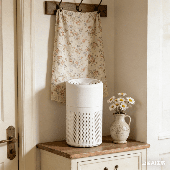 Bisitoy Filter Portable Air Purifier with Cable Power, 3-Stage Filtration for Pet Hair, Smoke and Dust with Aromatherapy