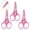 pink, variant on FACEGA 3Pcs Scissors All Purpose,Pointed 3.5" Embroidery Scissors,Straight Handle Adult Scissors,Pink