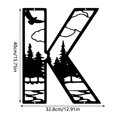 thumbnail image 3 of Clearance! Metal Letter Outdoor Monogram Wall Decor Nature Wall Art Cabin Decor Decor Custom Home Decor Personalized Monogram, 3 of 6