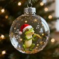 thumbnail image 3 of Dserhfy Frog Christmas Ornament, Acrylic Tree Decorations with Hanging Rope, Festive Holiday Decor, 3 of 8