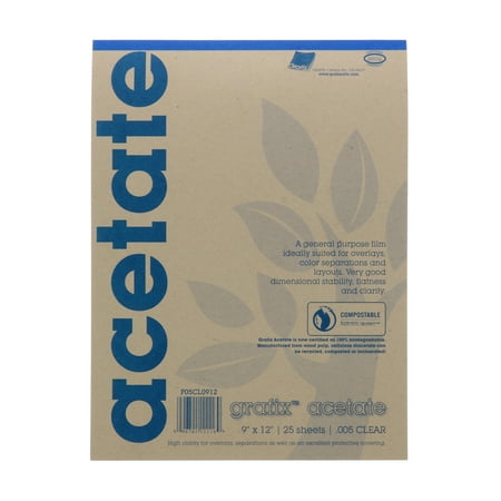 UPC: 0096701111169 | Grafix Clear Acetate Film  .005mm  9in x 12in