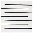 thumbnail image 6 of SAFAVIEH Montauk Oswald Geometric Striped Cotton Area Rug, Ivory/Black, 8' x 10', 6 of 7