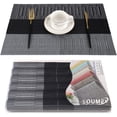 thumbnail image 1 of Juego de 6 manteles individuales MACHAO PVC lavables antideslizantes 45 cm x 30 cm, 1 of 5