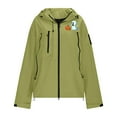 thumbnail image 5 of Wensltd Womens Waterproof Jacket Hooded Lightweight Outdoor Hiking Sport Windbreaker with Pocket, 5 of 7