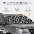 thumbnail image 3 of Goofa Flower Pattern 2 Piece Car Windshield Sun Shade Foldable | Front Windshield Shade for Sun, Heat and UV Rays | Sunshade for Car Front Window-Large, 3 of 7