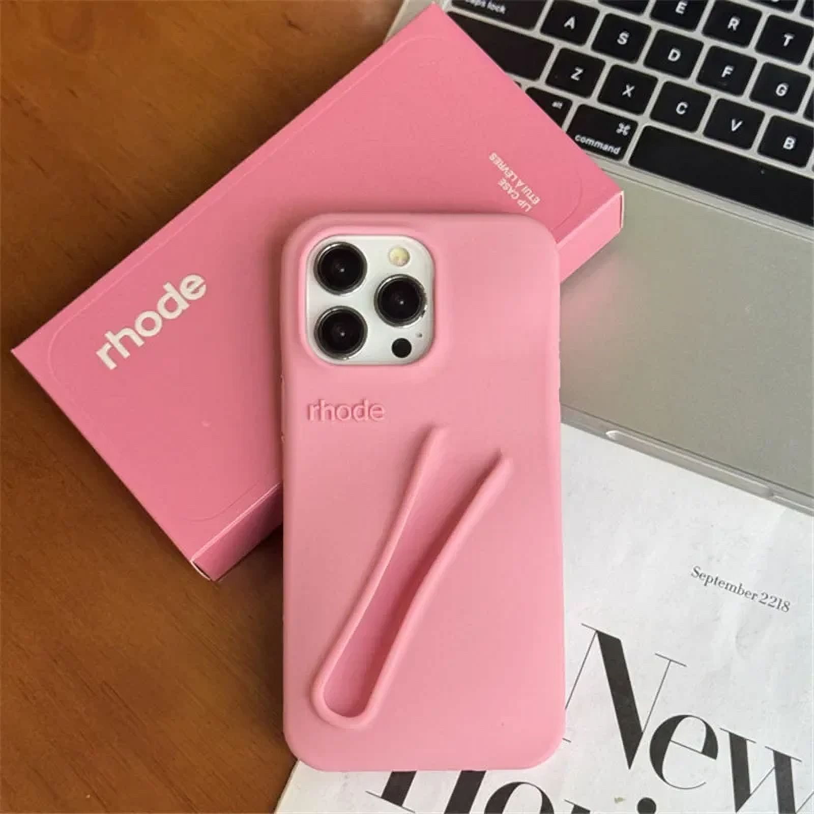 Rhode Lip Gloss Silicone Full Protective Case for iPhone 16 Pro