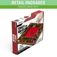 thumbnail image 6 of GoSports Shut the Box Premium Wooden Dice Game - Classic 4 Player Board Family Game, 10 Number Rows with Red Felt, Dice and Wood Stain Finish - For Kids and Adults, 6 of 6