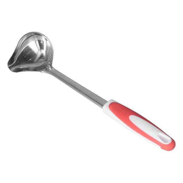 Cuchara para sopa Jadeshay Cucharón de acero inoxidable antideslizante