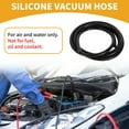 thumbnail image 2 of 1pc 130PSI Max Pressure Silicone Vacuum Tubing Hose for Chevrolet for Buick for Lincoln Engine Automotive Vacuum Line Silicone Black 5.5FT 3/16" 4mm ID 2mm ID 2mm Thickness, 2 of 7