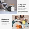 thumbnail image 2 of Space Heater, Small Desk Heater with Temperature Control, 800W/500W Safe and Quiet Ceramic Desktop Heater for Home Bedroom Office Indoor Use(White), 2 of 14