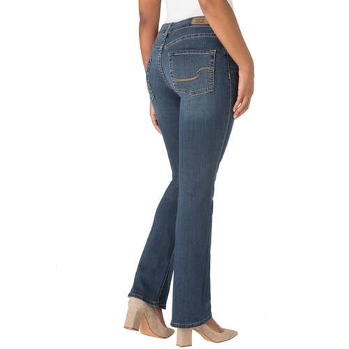 levi strauss signature mid rise straight leg jeans