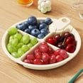 thumbnail image 6 of JGJJUGN Kitchen Ginger and Garlic Storage Tray, Multifunctional Four-Compartment Organizer, Hot Pot Serving Platter, Fruit and Snack Holder, Meal Prep Tool for Family Gatherings, 6 of 7