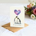 thumbnail image 4 of Tarjeta de felicitación PTRUKD Pingüino Aniversario Amor Romántico, 4 of 6