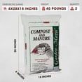thumbnail image 3 of Michigan Peat 5240 Garden Compost and Manure Blend, 40 Pound Bag (2 Pack), 3 of 6