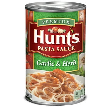 Hunt's Garlic &  Pasta Sauce, 100% Natural Tomato Sauce, 24 Oz Can